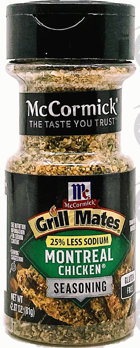 Mc Cormick Grill Mates Seasoning Montreal Chicken 25% Less Sodium Full-Size Picture